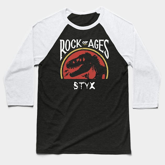 styx rock of ages Baseball T-Shirt by matilda cloud